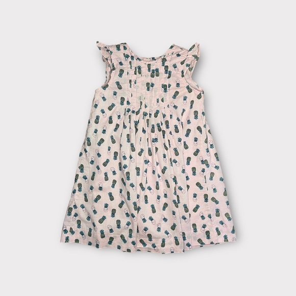 Egg Collective Other - EGG Collective Pineapple Face Pattern Cap Sleeve Pink Dress